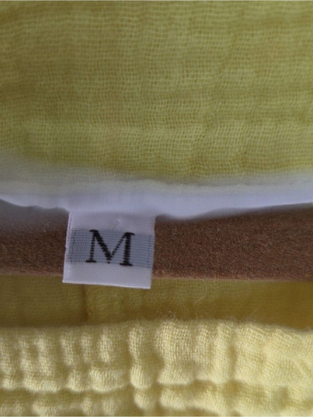 Bryn Walker Yellow Cotton Gauze Oversized Batwing Cashel Boxy Top M - Picture 4 of 7
